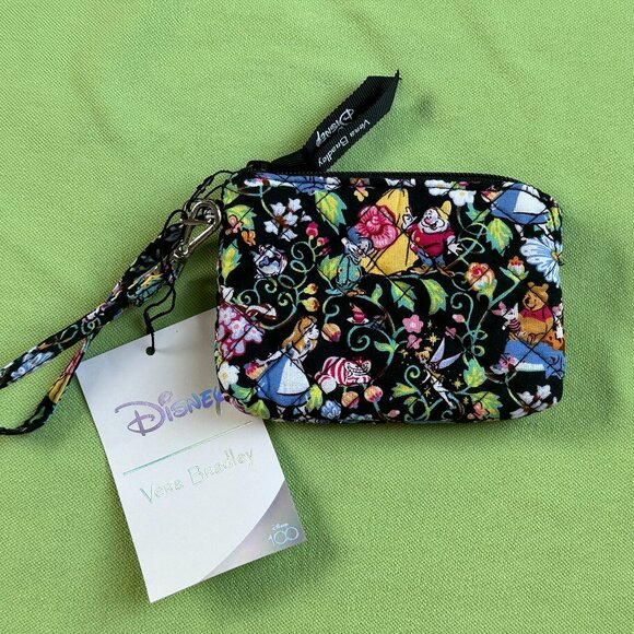 VERA BRADLEY DISNEY CLIP & ZIP MINI POUCH WRISTLET :NWT DISNEY CLASSICS SWIRL - Picture 3 of 12